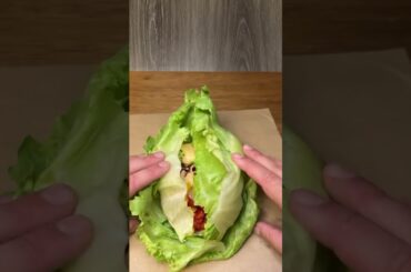 avocado burger lettuce wrap#shorts