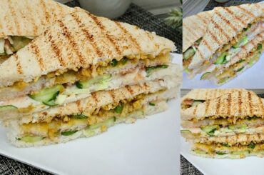 Grilled Chicken Sandwich Recipe | Chicken Sandwich Recipe | Grilled Sandwich Recipe