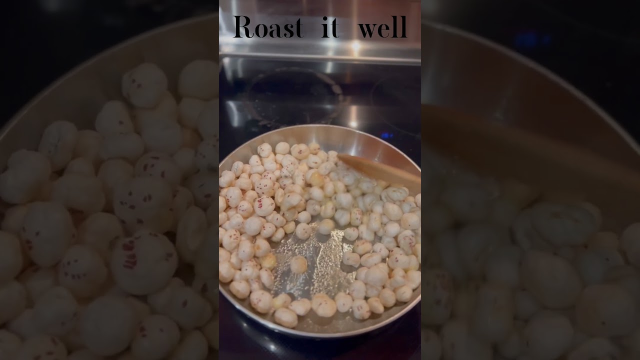 Healthy Snacking Recipe- Makhana #plantbased #yogiclife #satvikfood Healthy Snacking Recipe- Makhana #plantbased #yogiclife #satvikfood