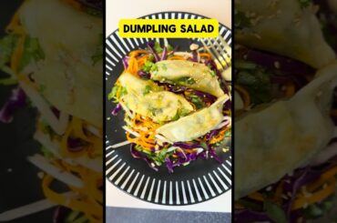 Dumpling Salad #asmr  #healthyfood #salad #lunch #dinner #recipe #snacks #easyrecipe #food #healthy