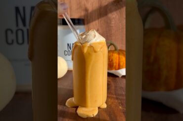 Pumpkin Protein Smoothie! Recipe in the comments. #pumpkin #proteinsmoothies #protein #healthy