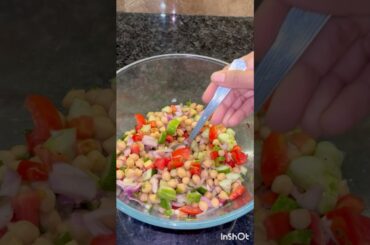 Chickpea salad#proteinsalad#recipe #food #asmr#food#healthy #shorts#ashortaday #yt#trending #viral