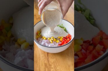 Day 24/30 easy salad recipes #recipe #viral #fitness #proteinsalad #healthyrecipes #food #vegsalad