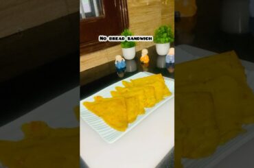 No bread healthy sandwich recipe #shorts #healthy #youtubeshorts