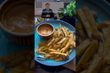 Healthy & crispy sweet potato fries #sweetpotatorecipes #sweetpotato #healthyrecipes #healthyfood