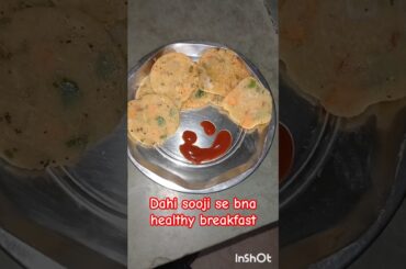 Dahi sooji se bna Bachho k tiffin k liye healthy breakfast #recipe #food #indianfood #trendingshorts