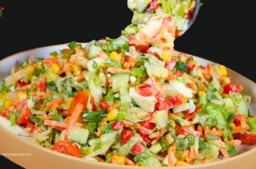 Eat this salad for dinner every day! Lose 10kg belly fat! | WEIGHTLOSS SALAD RECIPE FOR DINNER.