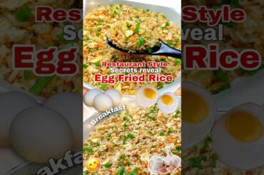 THE BEST EGG FRIED RICE RECIPE Healthy breakfast