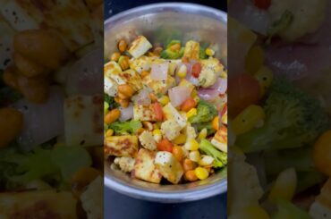 Easy and healthy Salad recipe #shorts | Weight loss recipes #recipes #cooking #paneer Veg Salad
