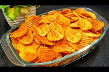 New Style Potato Chips Recipe! It's So Delicious! How To Make Potato Chips! Potato Recipes!
