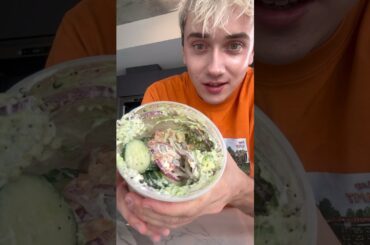 The iconic salmon cream cheese bagel cucumber salad hehe