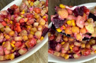 Lose 10KG Weight In 3 Weeks | Chickpea Salad Recipe | Weightloss Salad Recipe | Protein Salad