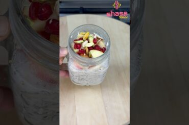 Overnight oats healthy breakfast recipe #overnightoatsrecipe #healthy breakfast #food #shassworld