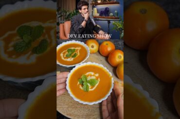 Kartik Aaryan's Healthy Weight Loss Tomato Soup Recipe #shorts #tomatosoup #kartikaaryan #recipe #yt