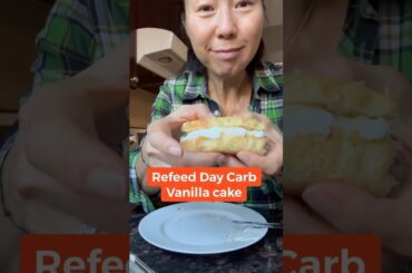 Vanilla Cake for Refeed Day Carb #loseweight #carb #easyweightloss #treat