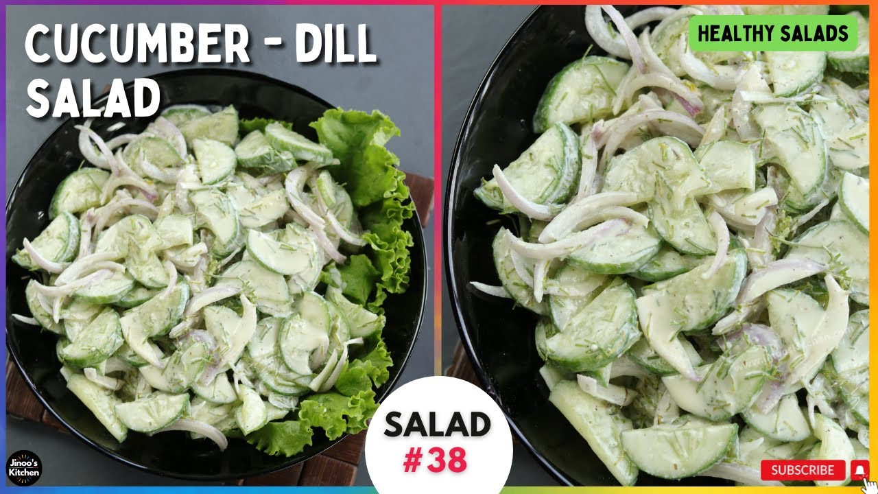 Cucumber Dill Salad recipe with Buttermilk dressing | Healthy Indian salads-38 Cucumber Dill Salad recipe with Buttermilk dressing | Healthy Indian salads-38