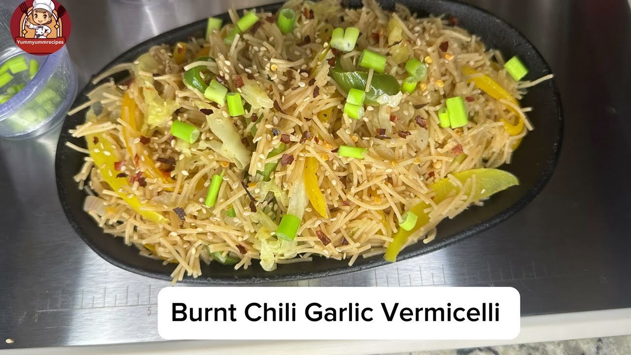 Burnt Chili Garlic Vermicelli Noodles/Healthy Breakfast Recipe Burnt Chili Garlic Vermicelli Noodles/Healthy Breakfast Recipe