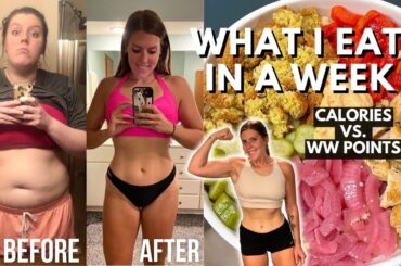 What I Eat In A Week | WeightWatchers POINTS vs CALORIES, MACROS | Healthy Meals for Weight Loss