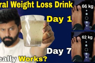 I drink Viral ChiaSeed Weight Loss Drink for 1 Week | Got Shocking Results | English Shadhik Azeez