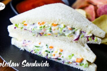 Coleslaw Sandwich | Cafe Style Sandwich Recipe | Chetna Patel Recipes