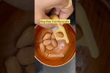 Stop Hair Fall Naturally, Biotin Drink #hairfall #breakfast #biotin #morning #shorts