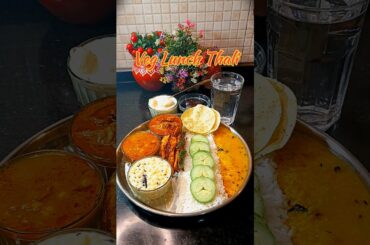 Healthy and tasty Desi style Lunch Thali #food #indianfood #vegthalirecipe #odiacookingchannel #odia