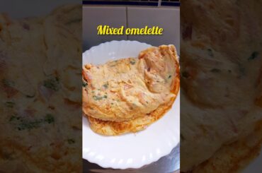 Mixed omelette |Healthy breakfast #shots #food #trending #recipe #cooking #egg