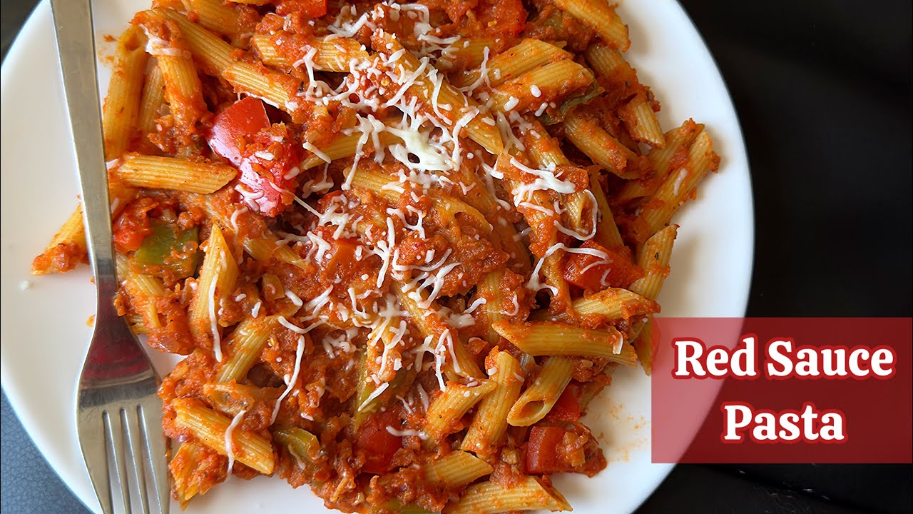 Red sauce pasta recipe | tomato sauce pasta| dinner recipes vegetarian | evening snacks recipe tamil Red sauce pasta recipe | tomato sauce pasta| dinner recipes vegetarian | evening snacks recipe tamil