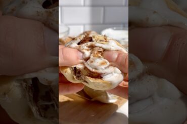 Healthier no-rise cinnamon rolls #cinnamonrolls #healthydessert #healthyrecipe