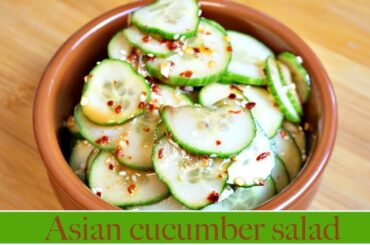 Asian cucumber salad|cucumber salad recipe|Asian recipes|easy cucumber salad|healthy salad