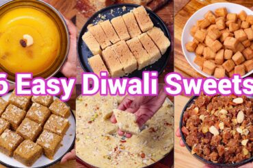 Diwali Recipes 2024 - Quick & Easy Sweets & Desserts | 6 Instant Healthy Deepavali Recipes