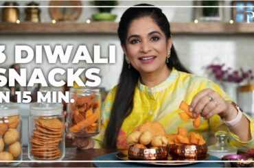 3 Diwali Snacks in 15 minutes I Snacks Recipes I Pankaj Bhadouria