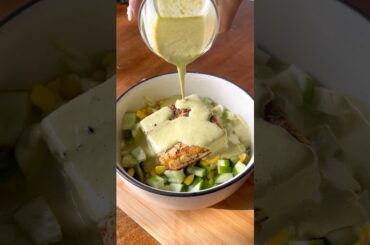 Day 26/30 of easy healthy salad recipes #viral #recipe #salad #fitness #proteinsalad #chickpeasalad