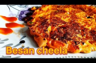 Besan cheela | super healthy breakfast recipe #besankachila #cheela #besankanasta