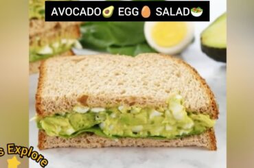 Easy Avocado Egg Sandwich Recipe | Avocado Egg Salad #explore #kitchen #food #trending #viralvideo
