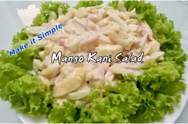 Mango Kani Salad Easy Steps (Vlog #51)  #food #trending #healthy #easy #simple #recipe #salad #kani