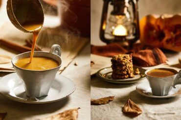 HEALTHY RECIPES | Warm Up This Halloween | Pumpkin Spice Latte&Pumpkin Cookies