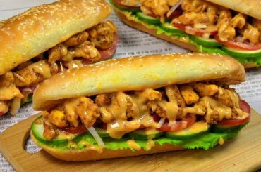 New Chicken SUBWAY Sandwich Recipe,Ramzan Recipe 2024 ,New Recipe 2024 ,Ramzan special recipes 2024