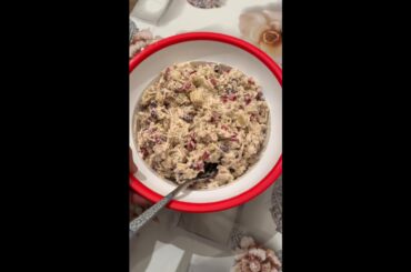 Festive Chicken Salad with Pomegranate & Walnuts | 1-Minute Recipe #foodasmr