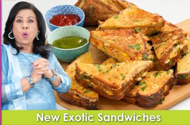 Exotic New Sandwiches! Perfect for Kids Lunchbox, Brunch, Lunch & Dinner Recipe in Urdu Hindi - RKK