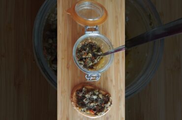 Healthy mushroom spread for toast