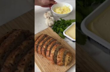 Healthy cheesy garlic wheat bread /100G+protein #shorts #healthy #highprotein