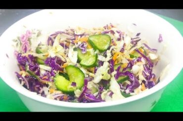 Very Simple And Healthy Salad!! I Eat This Salad For Dinner Everyday And Lose Belly Fat Fast! Yummy