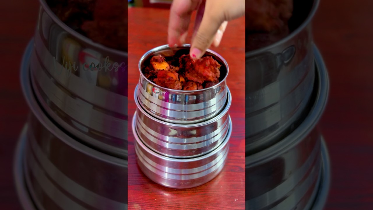 Sunday special: Mutton kulambu with chicken 65 & egg gravy #shortvideo #lunchideas #lunchbox #lunch Sunday special: Mutton kulambu with chicken 65 & egg gravy #shortvideo #lunchideas #lunchbox #lunch