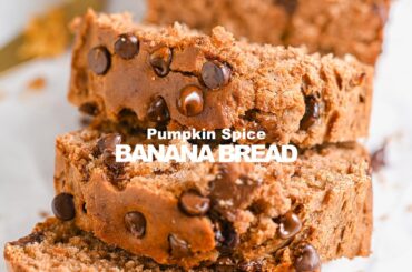 Healthy Pumpkin Banana Bread Recipe | Easy and Super Moist