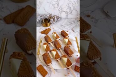 Lotus ice cream sticks Recipe at home #icecream #recipe #shots