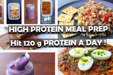 3-Day High Protein Meal Prep for Weight Loss: Hit 120g Protein Daily!