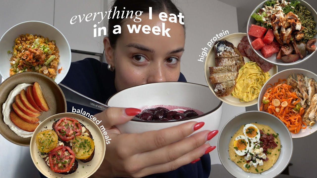 what I EAT in a busy week in NYC | high protein & balanced recipes what I EAT in a busy week in NYC | high protein & balanced recipes