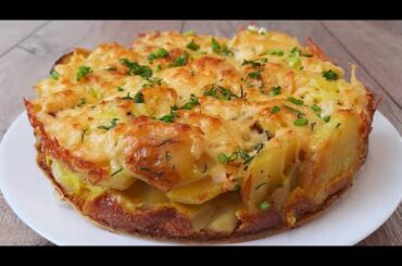 Potatoes and eggs. Incredible! I have never eaten such a delicious dinner.