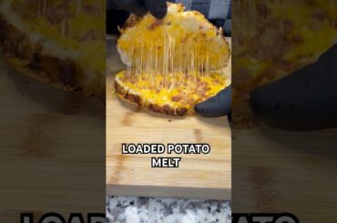 Loaded potato melt on sourdough! Comfort food to the max. #shorts